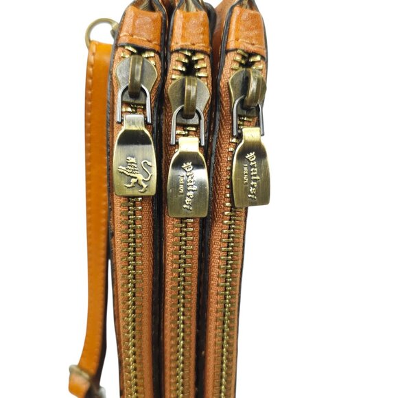 Pratesi Firenze Leather Crossbody Bag Small Brown Italian Handbag 8.5x5.5 Purse - Picture 11 of 15